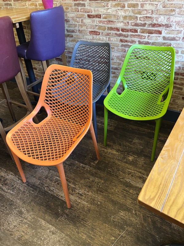 Vibrant Chairs for outside use