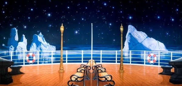 Secondhand Antartica Vintage Cruise Ship Backdrop