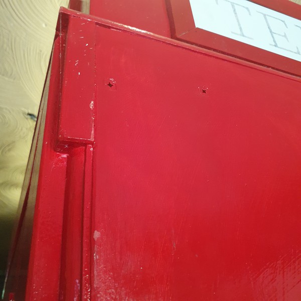 Secondhand Bespoke Handmade Red Telephone Box For Sale