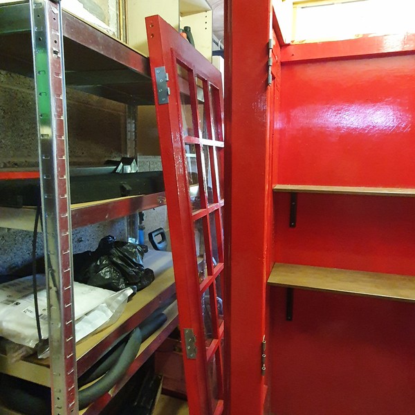 Secondhand Bespoke Handmade Red Telephone Box For Sale