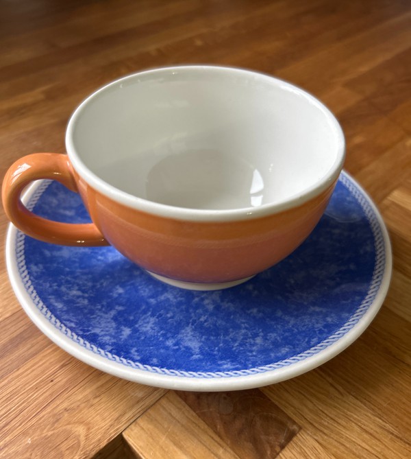 Colourful Coffee, Tea Cups With Saucer