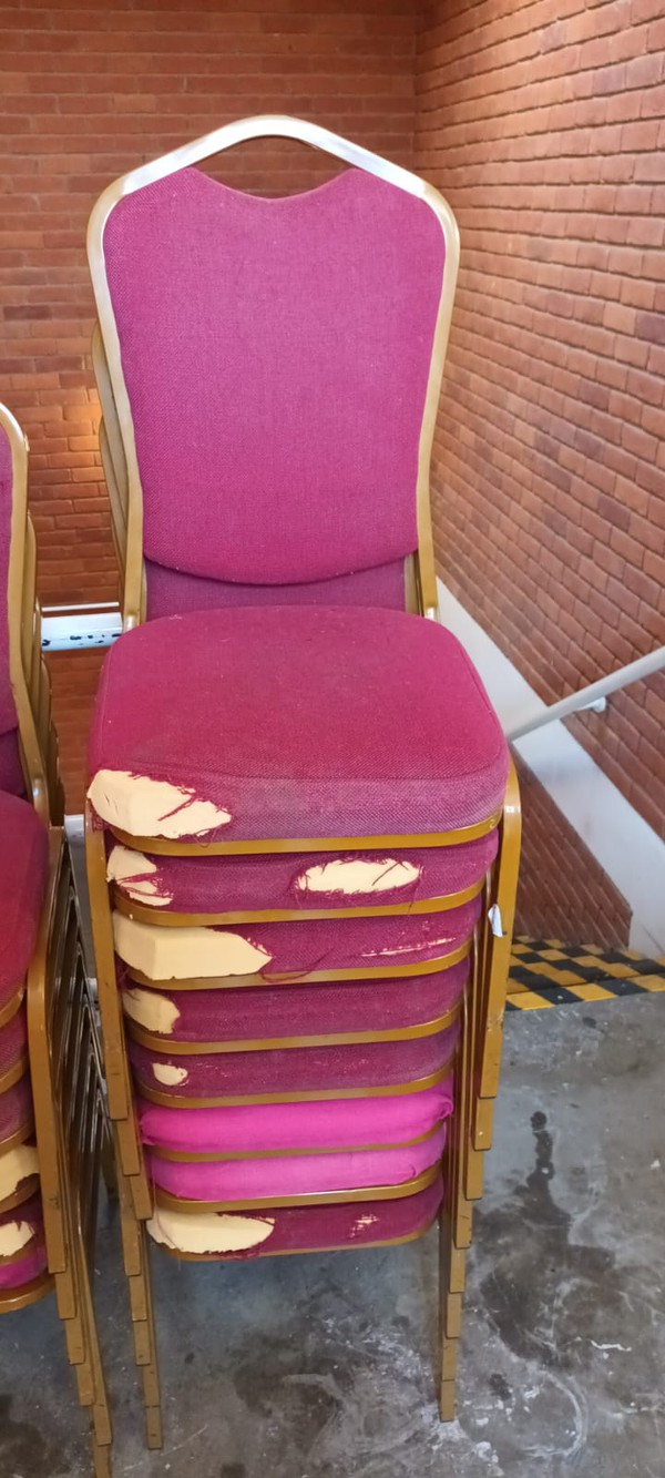 Stacking banqueting chairs