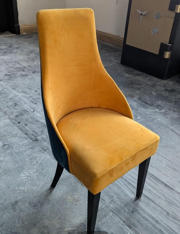 Buy Elegant Orange and Blue Dining Chairs