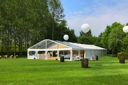 12m x 42m Curved marquee