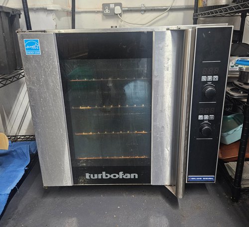 Secondhand Blue Seal Turbofan Convection Oven E32D4 For Sale Secondhand Blue Seal Turbofan Convection Oven E32D4 For Sale