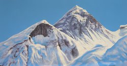 Secondhand Giant Mount Everest Themed Backdrop For Sale