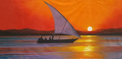 Secondhand Sea Sunset Scene Backdrop For Sale Secondhand Sea Sunset Scene Backdrop For Sale
