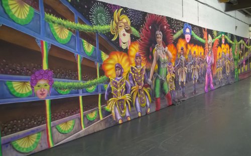 Secondhand Giant 18m by 3m Brazillian Street Party Feature Wall Backdrop For Sale Secondhand Giant 18m by 3m Brazillian Street Party Feature Wall Backdrop For Sale