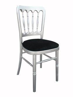 New Cheltenham Chair In Silver For Sale