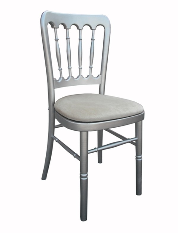 Cheltenham Chair In Silver For Sale