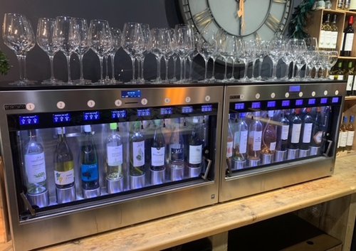 Pair of Enomatic Customer Self-Serve Wine Dispensers Pair of Enomatic Customer Self-Serve Wine Dispensers