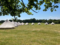 complete and ready to go mobile Bell Tent Glamping business