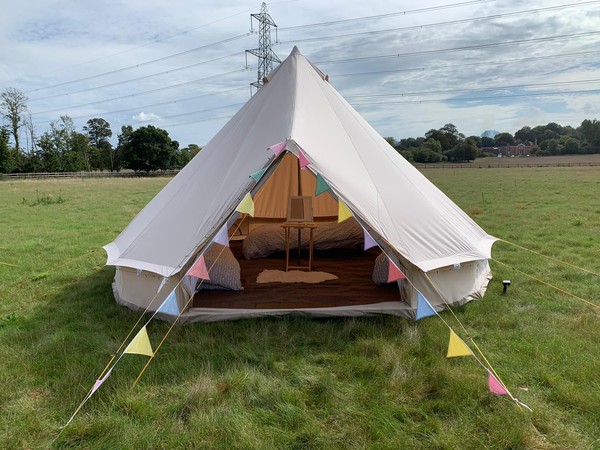 Glamping bell tents