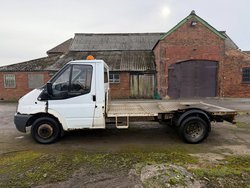 Ford transit flat bed truck