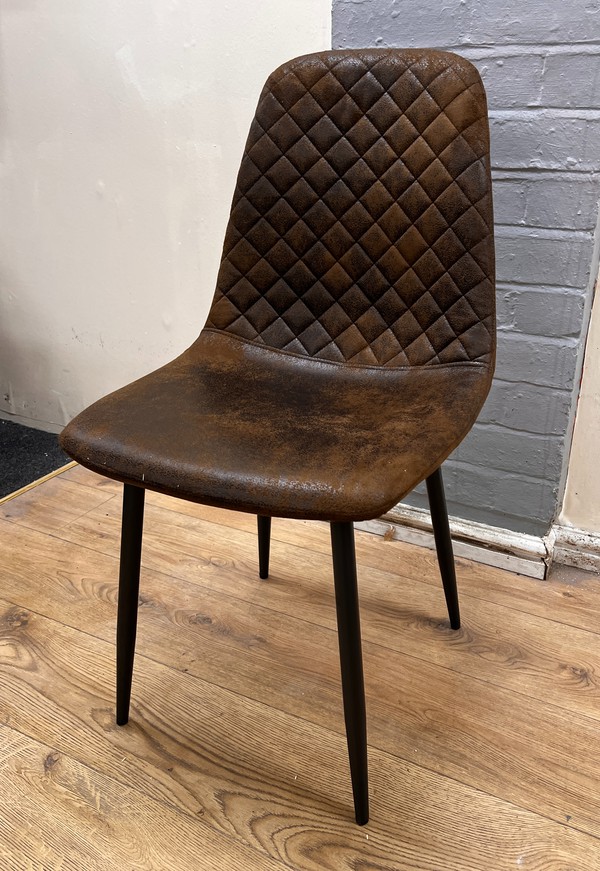 New 100x Restaurant Dining Chair PU Leather For Sale