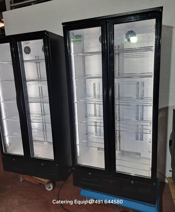 New 2x Interlevin PD 220T Upright Bottle Fridge