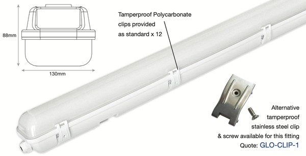 18x Glo-line Eco Fluorescent Strip Lights For Sale