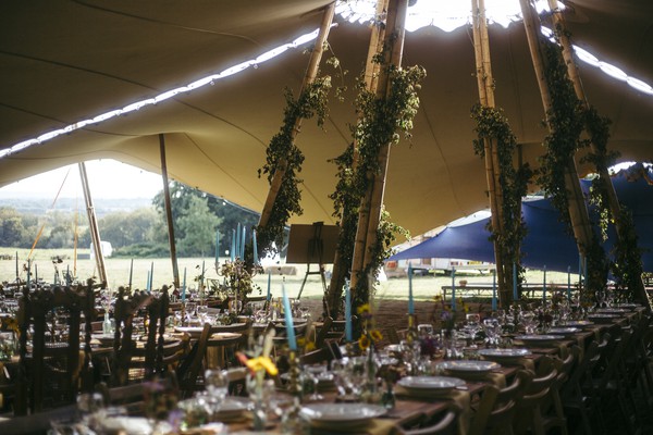 Stretch tent wedding venue marquee