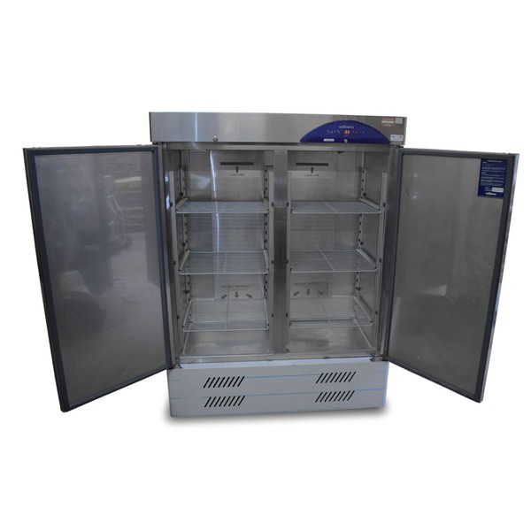 Commercial double door fridge