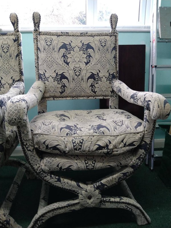 Pair of Throne Chairs for sale