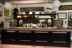 Secondhand Reclaimed Bar Counter and Back Bar For Sale