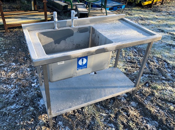 Secondhand Moffat 1.2m Stainless Single Sink