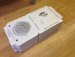 Gormet pizza boxes