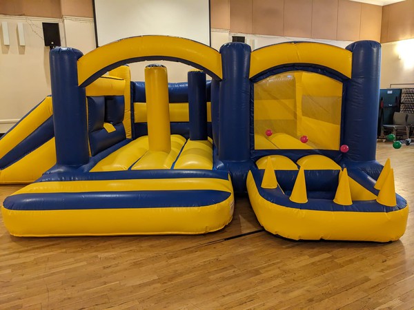 Bouncy castle with slide