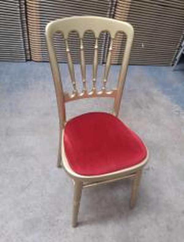 157x Gold Banquet Chairs For Sale