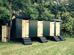 Secondhand Rustic Shepherds Hut Style Toilet Shower Cabin For Sale