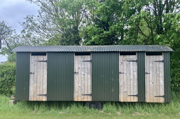 Secondhand Rustic Shepherds Hut Style Toilet Shower Cabin For Sale