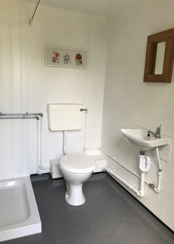 Secondhand Rustic Shepherds Hut Style Toilet Shower Cabin For Sale