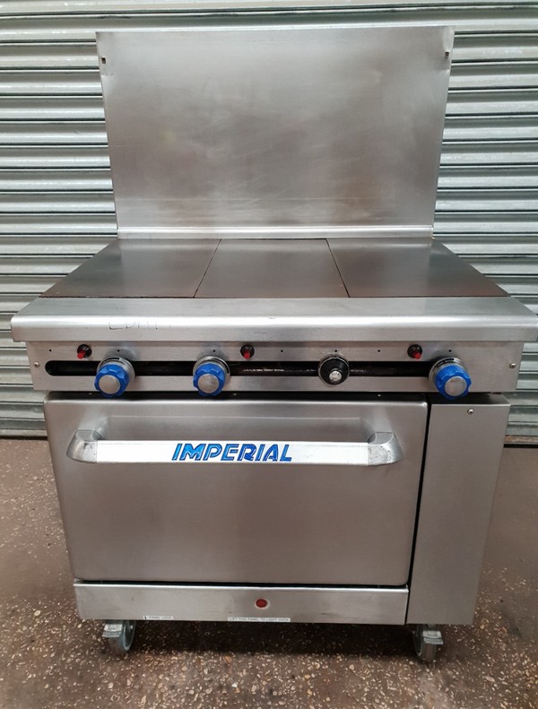 Secondhand Imperial Solid Top Natural Gas Oven For Sale