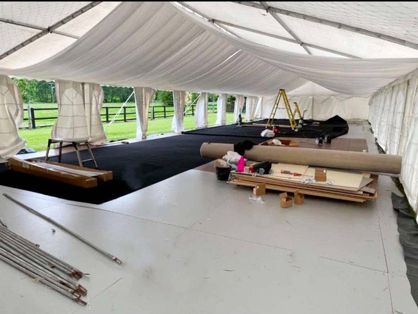 Building 9m x 30m marquee