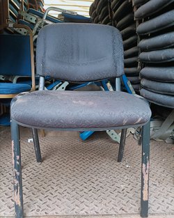 Secondhand 159x Black Padded Chairs For Sale