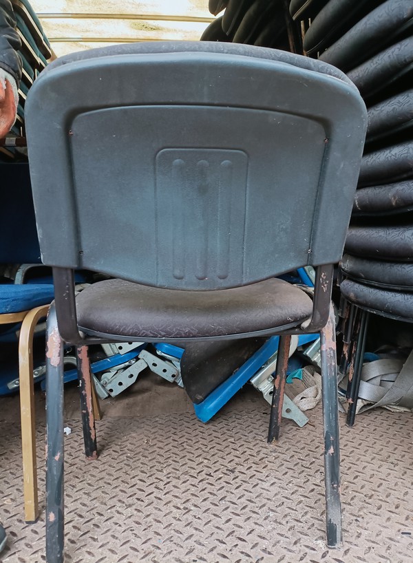 Secondhand 159x Black Padded Chairs