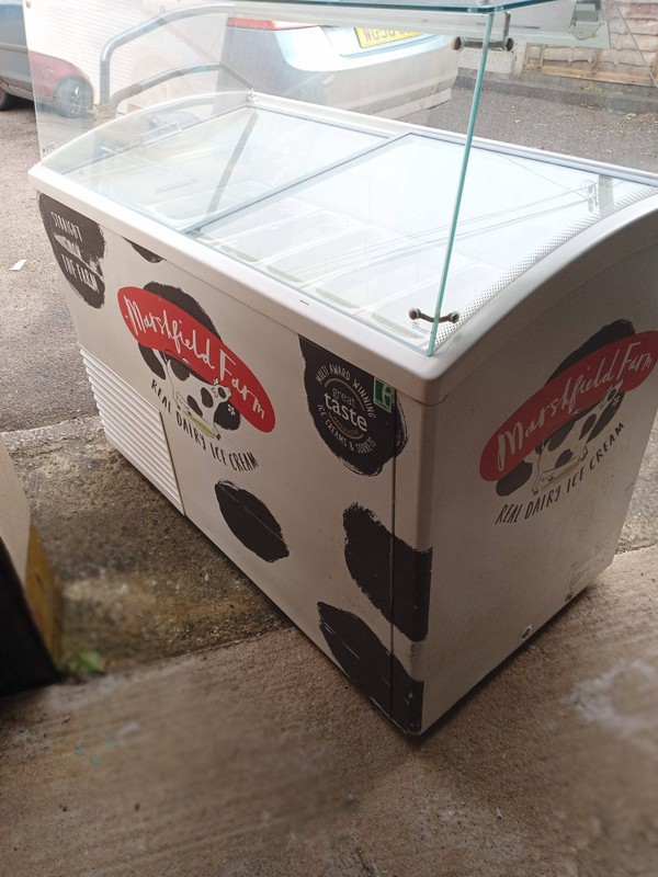 Serve over ice cream freezer for sale