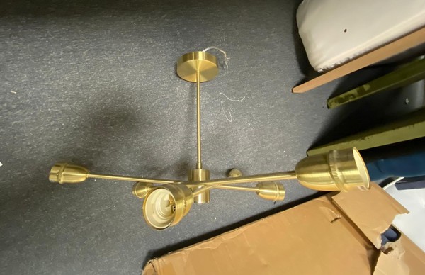 Secondhand 15x Gold Ceiling Light Fittings