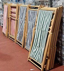 Secondhand 2x Set Of 20 Deck Chairs For Sale