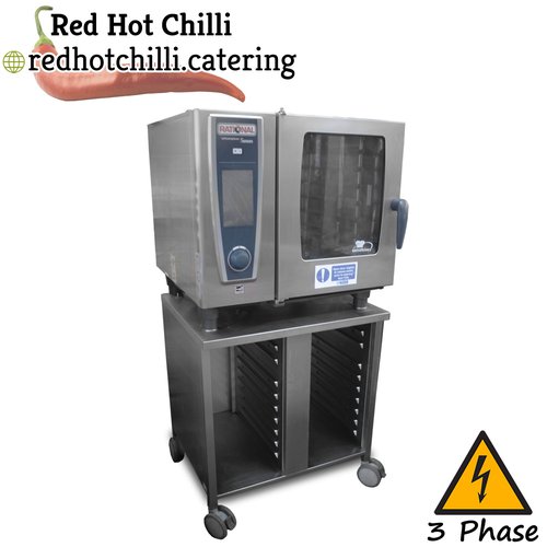 Electric Rational SCC WE 61 6 Grid Combi Oven With Stand Electric Rational SCC WE 61 6 Grid Combi Oven With Stand