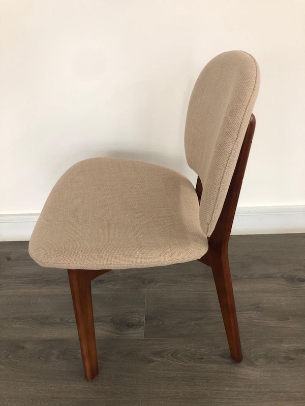 Heavy Duty Wooden Beige Dining Chairs