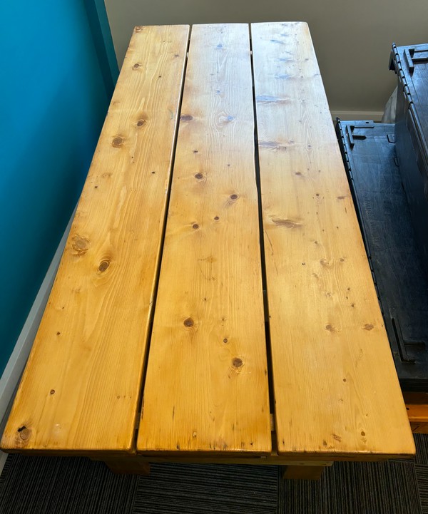 2x Solid Wood Tables And Benches For Sale