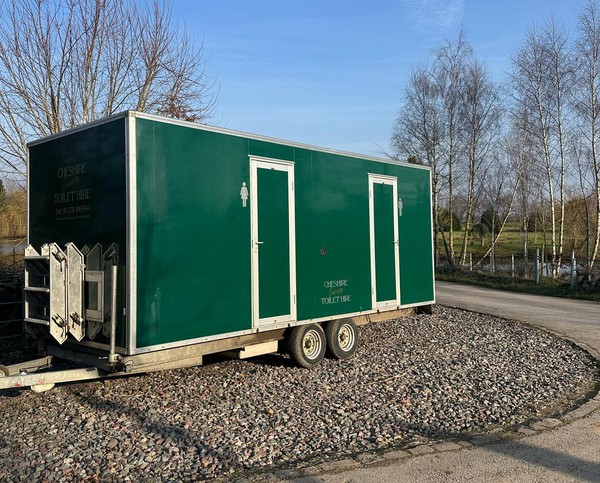 3+1 Green Toilet Trailer For Sale