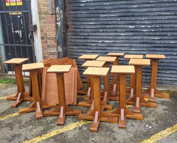 Secondhand Used 12x Restaurant Tables For Sale