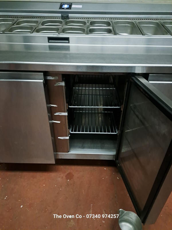 Secondhand Pizza Prep Fridge Station Saladette For Sale