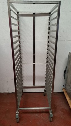 Secondhand Catering or Bakery Trolley Stainless Steel For Sale