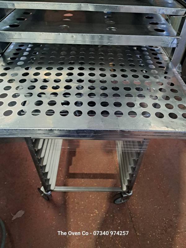 Secondhand Catering or Bakery Trolley Stainless Steel For Sale