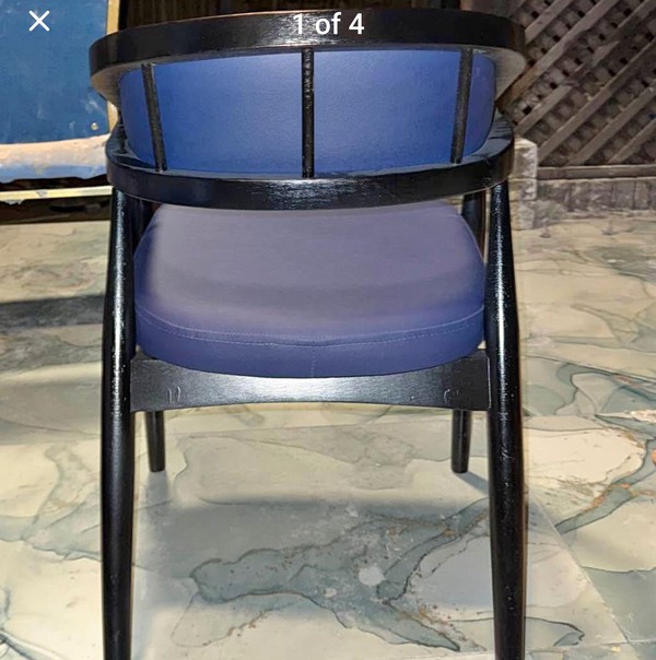 Secondhand Blue Dining Chairs Armchairs For Sale