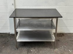 Granite Top Steel Table For Sale