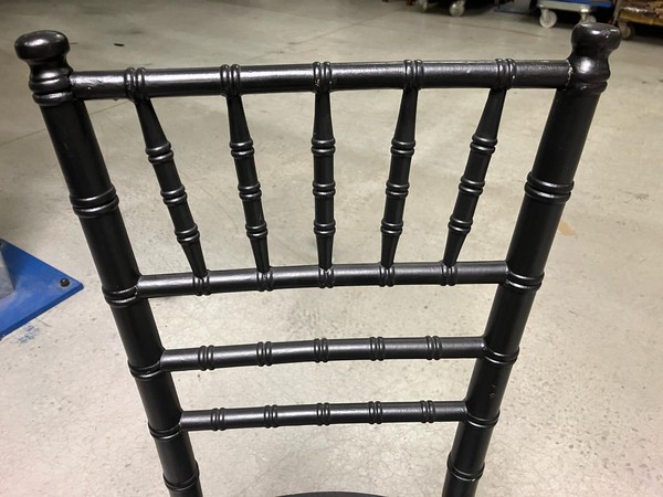 Secondhand Black Chivari Chairs For Sale